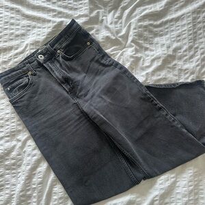 H&M high waisted straight legged jeans